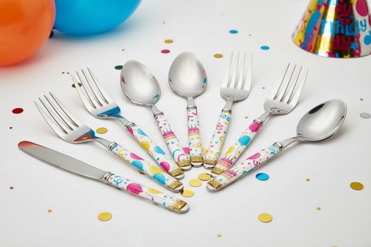 birthday cutlery